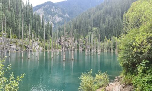 Der "versunkene" See, Kaindy Lake