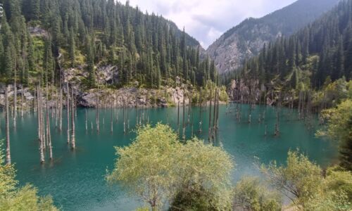 Der "versunkene" See, Kaindy Lake