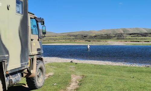 Überprüfung der Wassertiefe